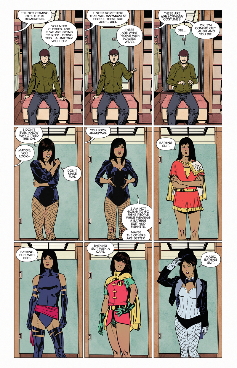 Illustration for article titled We Can Never Go Home Comic Mocks Even More Female Superhero Outfits